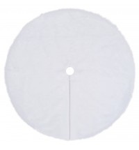 vidaXL Christmas Tree Skirt White 48" Faux