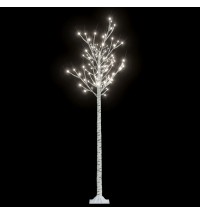 vidaXL Christmas Tree 200 LEDs 6 ft Cold White Willow Indoor Outdoor