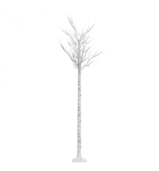 vidaXL Christmas Tree 220 LEDs 7 ft Cold White Willow Indoor Outdoor