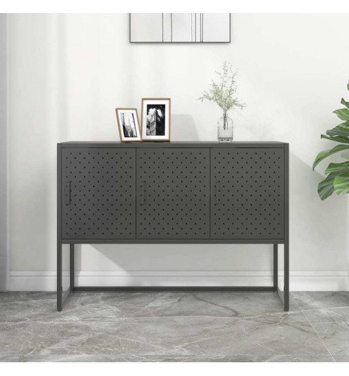 vidaXL Sideboard Anthracite 41.3"x13.8"x29.5" Steel