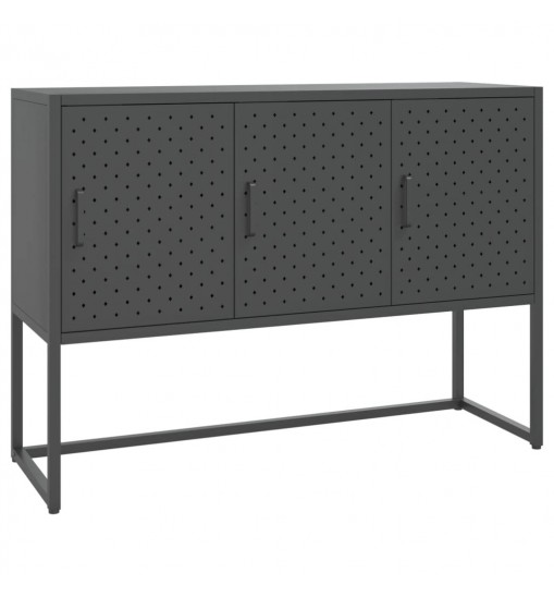 vidaXL Sideboard Anthracite 41.3"x13.8"x29.5" Steel