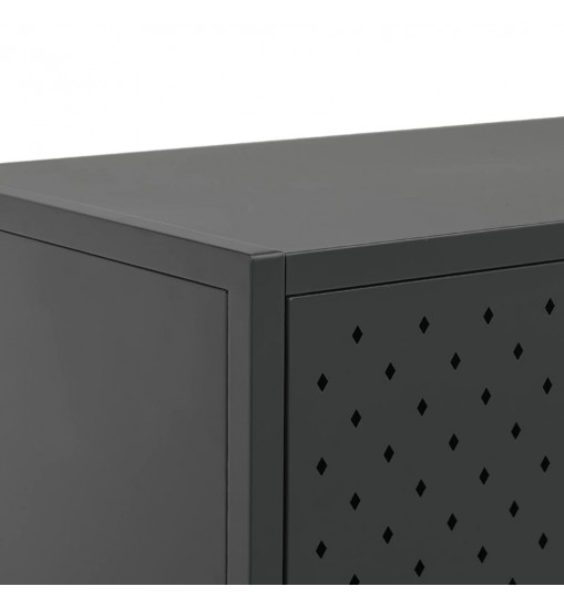 vidaXL Sideboard Anthracite 41.3"x13.8"x29.5" Steel