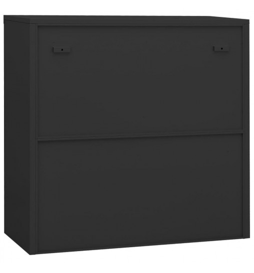 vidaXL Office Cabinet Anthracite 35.4"x15.7"x35.4" Steel