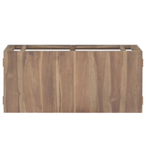 vidaXL Wall-mounted Bathroom Cabinet 35.4"x15.4"x15.7" Solid Wood Teak