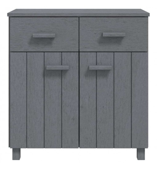 vidaXL Sideboard HAMAR Dark Gray 31.1"x15.7"x31.5" Solid Wood Pine