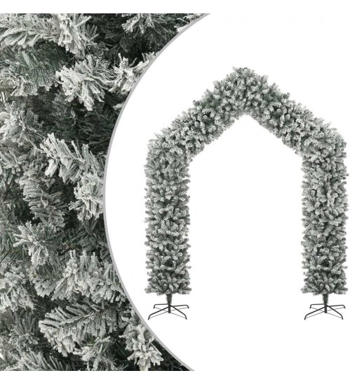 vidaXL Christmas Tree Arch with Flocked Snow 106.3"