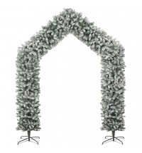 vidaXL Christmas Tree Arch with Flocked Snow 106.3"