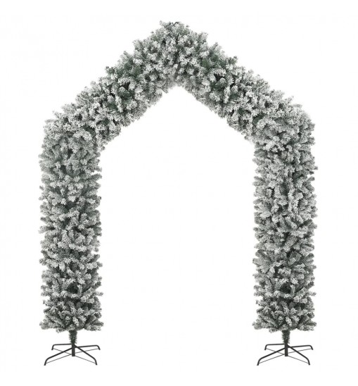 vidaXL Christmas Tree Arch with Flocked Snow 106.3"