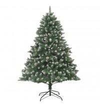 vidaXL Artificial Christmas Tree with Stand 70.9" PVC