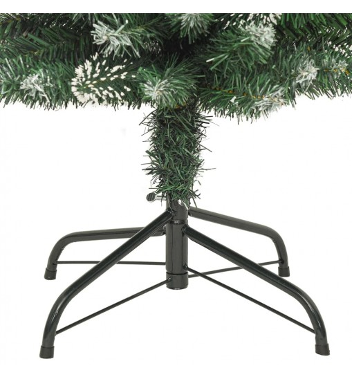 vidaXL Artificial Slim Christmas Tree with Stand 6 ft PVC