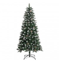 vidaXL Artificial Christmas Tree with Stand Green 47.2" PVC