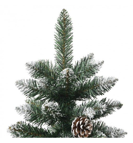 vidaXL Artificial Christmas Tree with Stand Green 47.2" PVC