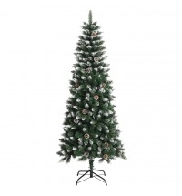 vidaXL Artificial Christmas Tree with Stand Green 70.9" PVC