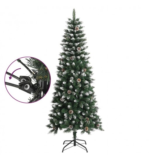 vidaXL Artificial Christmas Tree with Stand Green 70.9" PVC