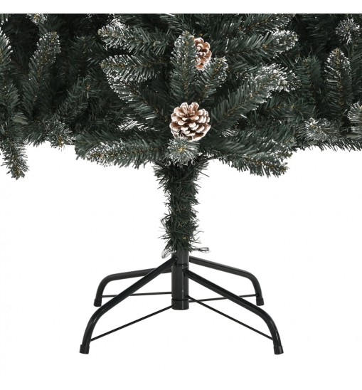 vidaXL Artificial Christmas Tree with Stand Green 82.7" PVC