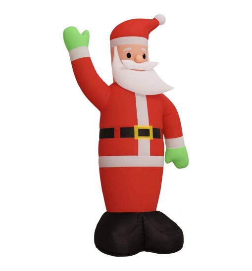 vidaXL Christmas Inflatable Santa Claus with LEDs 145.7"