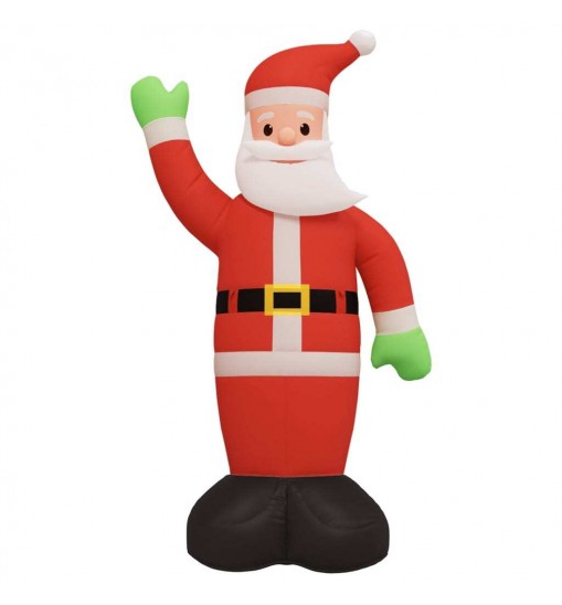 vidaXL Christmas Inflatable Santa Claus with LEDs 145.7"