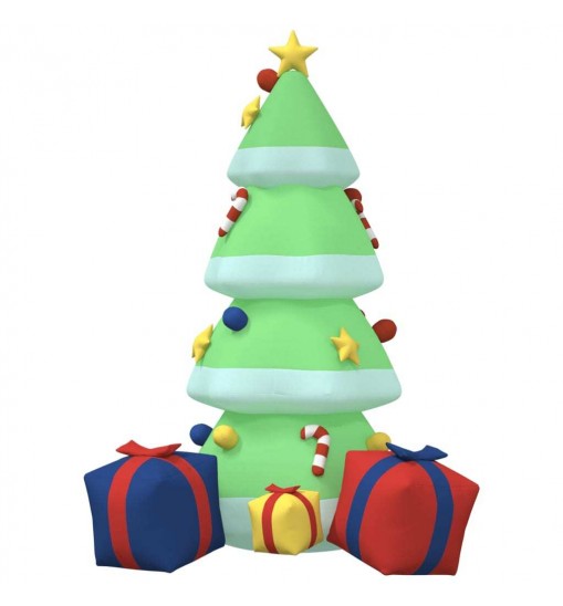 vidaXL Inflatable Christmas Tree with LEDs 94.5"