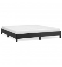 vidaXL Bed Frame Black 76"x79.9" King Faux Leather