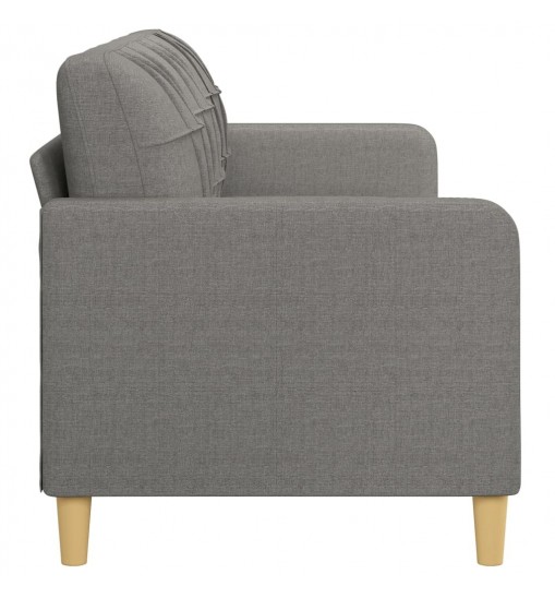 vidaXL 3-Seater Sofa Dark Gray 82.7" Fabric