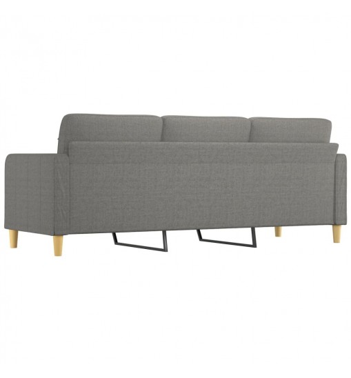 vidaXL 3-Seater Sofa Dark Gray 82.7" Fabric