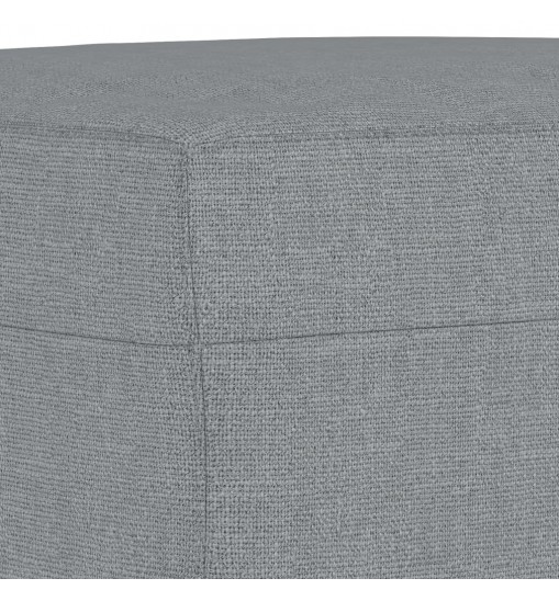 vidaXL Footstool Light Gray 27.6"x21.7"x16.1" Fabric