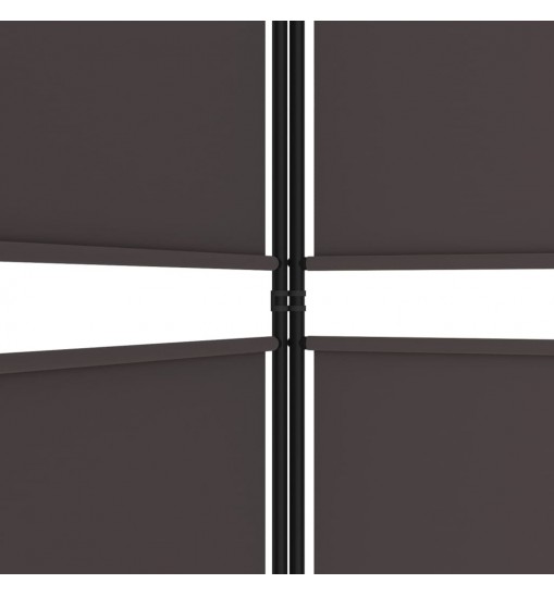 vidaXL 3-Panel Room Divider Brown 59.1"x70.9" Fabric