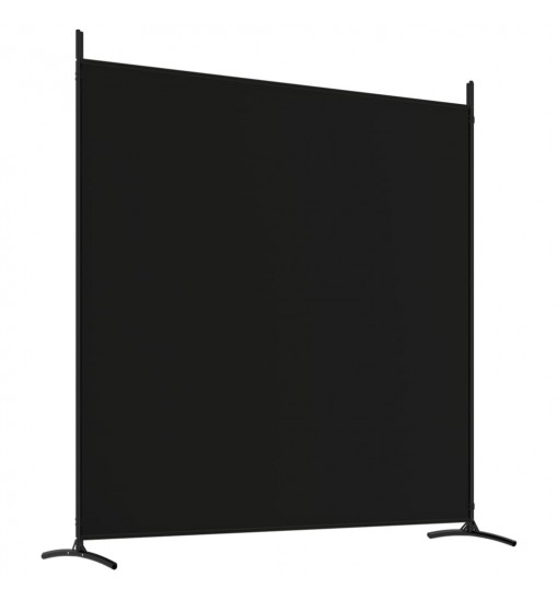 vidaXL 4-Panel Room Divider Black 274.8"x70.9" Fabric