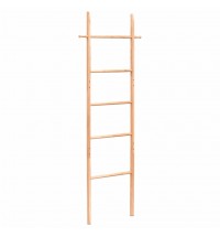 vidaXL Towel Ladder 66.9" Solid Wood Walnut