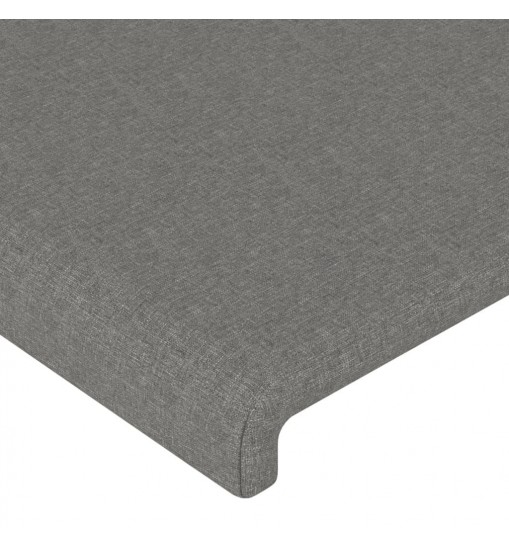 vidaXL Headboards 2 pcs Dark Gray 39.4"x2"x30.7"/34.6" Fabric