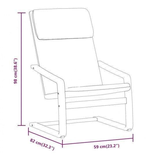 vidaXL Relaxing Chair Dark Gray Fabric