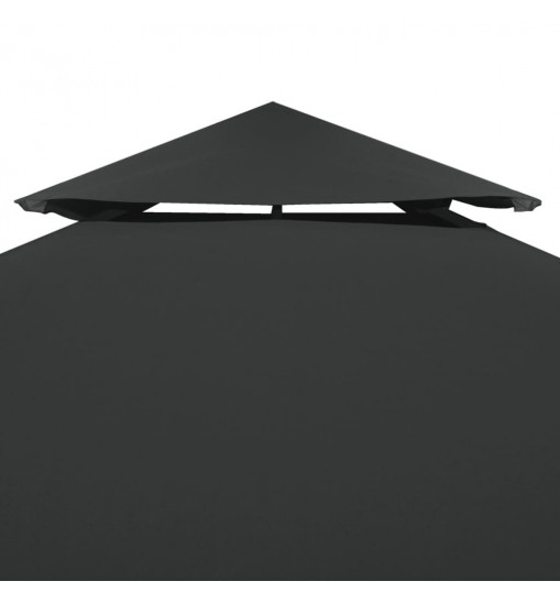 vidaXL Gazebo Cover Canopy Replacement 1 oz/ft² Dark Gray 9.8'x9.8'