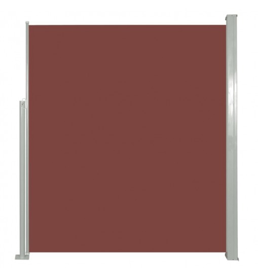 Patio Retractable Side Awning 63"x118" Brown