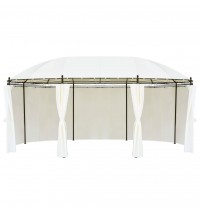 vidaXL Gazebo Cream White 208.7"x137.8"x104.3"