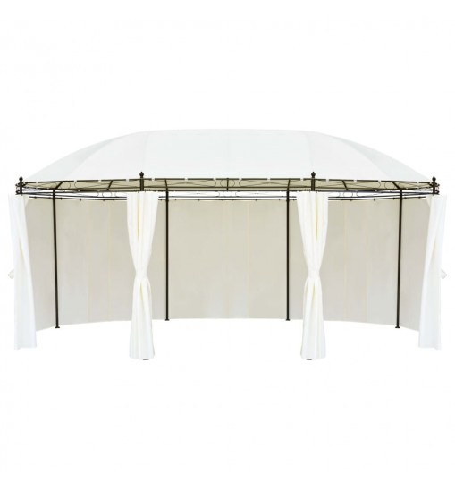 vidaXL Gazebo Cream White 208.7"x137.8"x104.3"