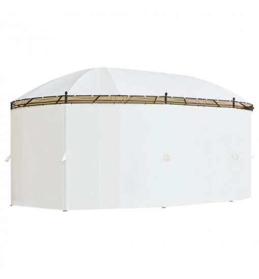 vidaXL Gazebo Cream White 208.7"x137.8"x104.3"