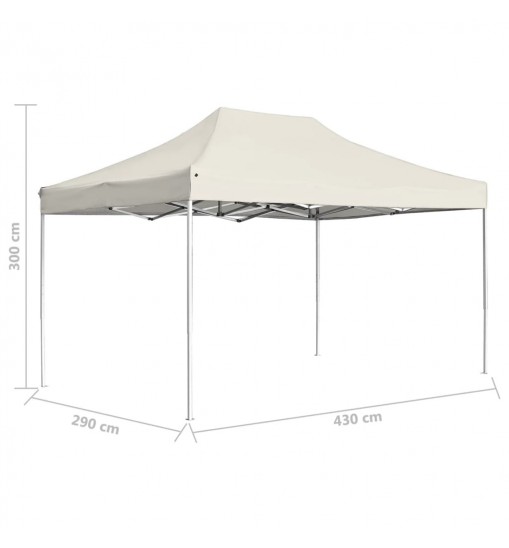 vidaXL Professional Folding Party Tent Aluminum 14.8'x9.8' Cream