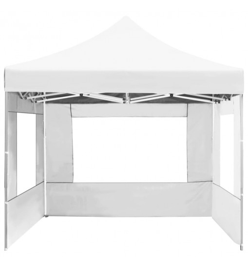 vidaXL Professional Folding Party Tent with Walls Aluminum 14.8'x9.8' White