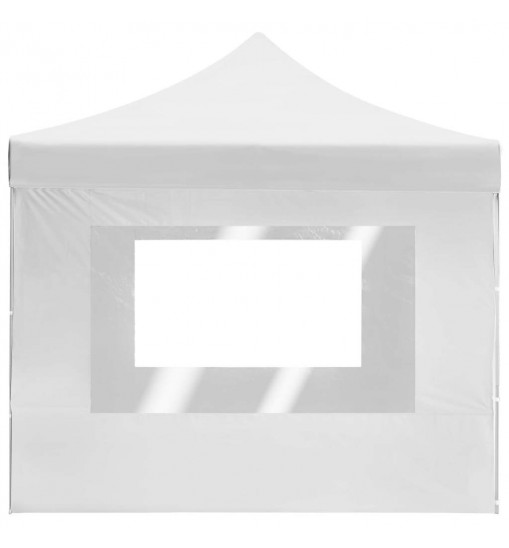 vidaXL Professional Folding Party Tent with Walls Aluminum 14.8'x9.8' White