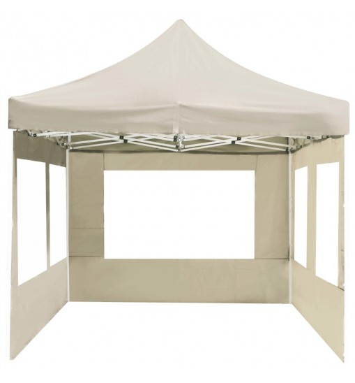 vidaXL Professional Folding Party Tent with Walls Aluminum 19.7'x9.8' Cream