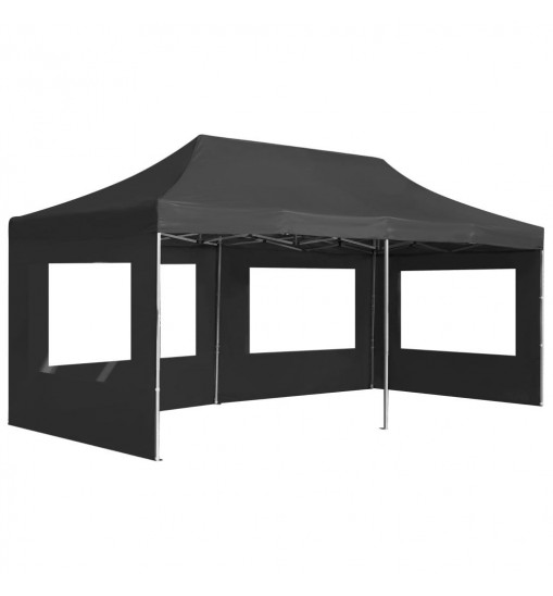 vidaXL Professional Folding Party Tent with Walls Aluminum 19.7'x9.8' Anthracite