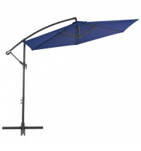 vidaXL Cantilever Umbrella with Aluminum Pole 118.1" Blue