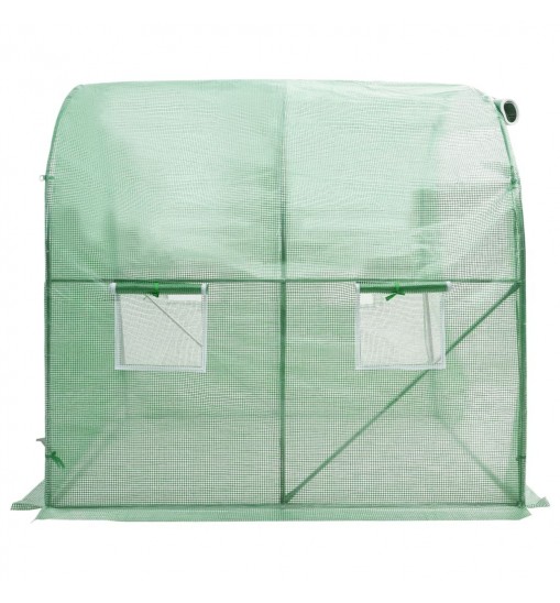 vidaXL Greenhouse 43.1 ft² 6.6'x6.6'x6.6'