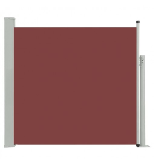 vidaXL Patio Retractable Side Awning 66.9"x118.1" Brown