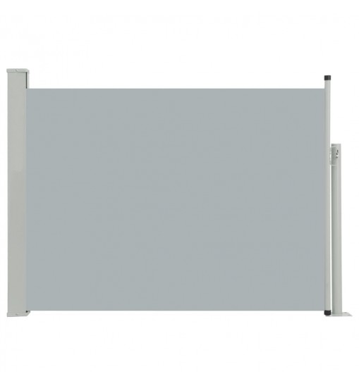 vidaXL Patio Retractable Side Awning 39.4"x196.9" Gray