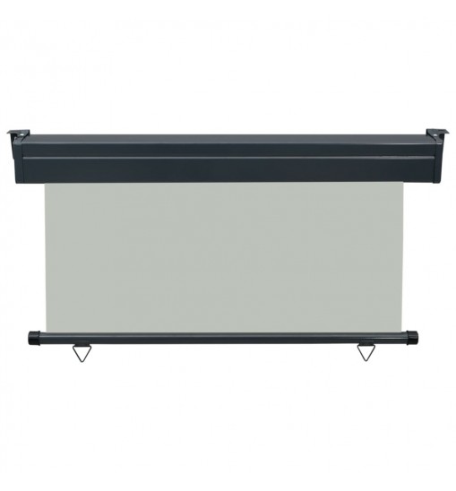 vidaXL Balcony Side Awning 55.1"x98.4" Gray