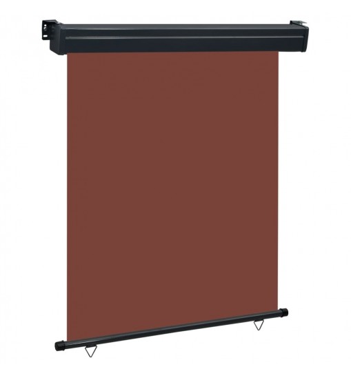 vidaXL Balcony Side Awning 55.1"x98.4" Brown