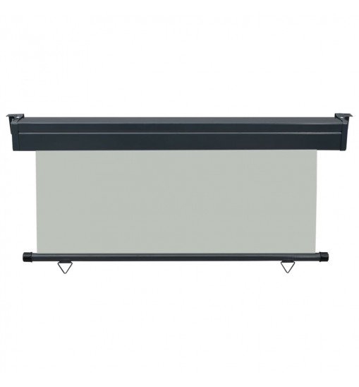 vidaXL Balcony Side Awning 63"x98.4" Gray