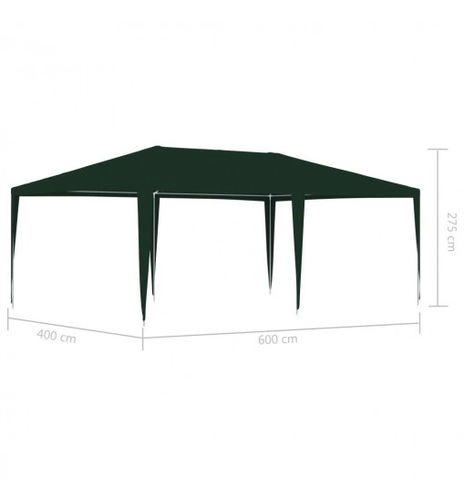 vidaXL Professional Party Tent 13.1'x19.7' Green 0.3 oz/ft²