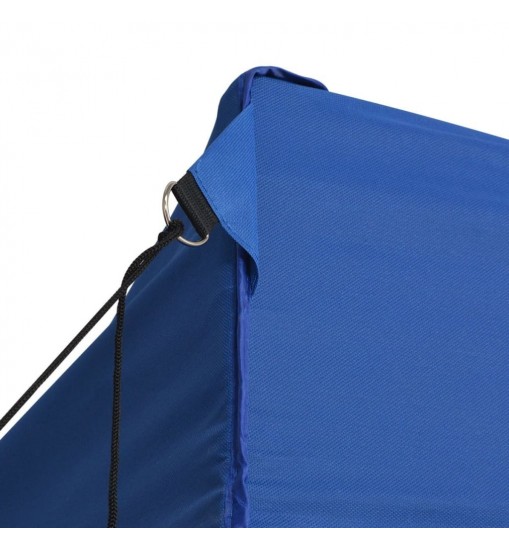 vidaXL Professional Folding Party Tent with 4 Sidewalls 9.8'x19.7' Steel Blue